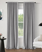INOVADAY 100% Blackout Curtains 108 Inches Length 2 Panels Set, Back Tab/Rod by INOVADAY