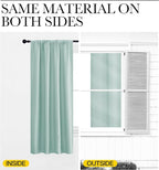 NICETOWN Window Curtains Blackout Drapes, Aqua Blue, 1 Pair, 52 by 84-Inch - Image 5