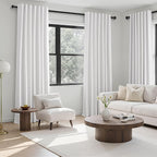 Topfinel 120 Inch Linen Blackout Curtains 2 Panels - Image 3