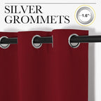 NICETOWN Christmas Window Curtains Blackout Drapes, Thermal Insulated Solid - Image 3