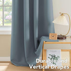 H.VERSAILTEX Blackout Curtains for Bedroom Thermal Insulated Room Darkening - Image 8