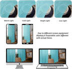 Chyhomenyc Aqua Sheer Curtains 30 inch Length 2 Panels, Light Filtering Voile - Image 4