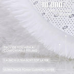 OLANLY White Round Rugs for Bedroom - Image 7