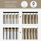 AUSSPVOCT Pinch Pleated 90 Inch Linen Curtains 100% Blackout - Image 7
