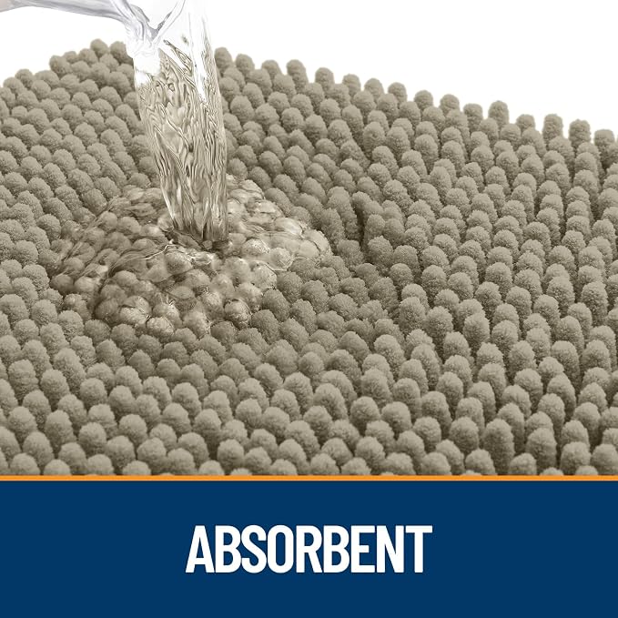 OLANLY Dog Door Mat for Muddy Paws 32x20, Super Absorbent Chenille Mud Mat | - Image 3