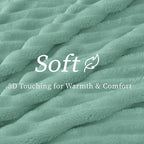 BEDELITE Ribbed Fleece Throw Blanket - Image 4