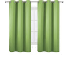 Light Green Bedroom Blackout Curtains - Image 2