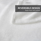 Bedsure GentleSoft Fleece Blanket Twin Size White - Image 4