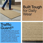 GORILLA GRIP Waterproof Traffic Guard Door Mat, 2 Pack Indoor Outdoor Durable - Image 3