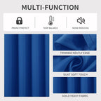 Joydeco Blackout Curtains 90 Inches Long 1 Panel, Thermal Insulated Long - Image 3