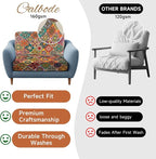 CALBODE 14Pcs Stretch Patio Cushion Cover, Bohemian Geometric Pattern | - Image 5