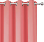 Blackout Curtains 52 x 84 inch/Coral Curtains Set of 2 Panels/Thermal Insulated - Image 7