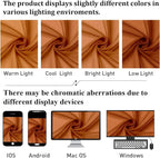 Orange Sheer Curtains 72 Inches Long 2 Panels, Rod Pocket Voile Light Filtering - Image 5
