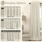 Room Darkening Curtains for Living Room Divider Boho Ceiling to Floor Length - Image 6