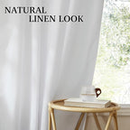 RYB HOME Linen Semi Sheer Curtains - Image 6