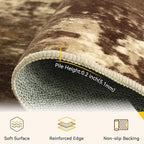 RELEANY Washable 10'x14' Abstract Area Rug - Image 4