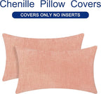 CaliTime Decorative Couch Throw Pillow Covers 26 X 16 Inches Dusty Pink | Pack - Image 6
