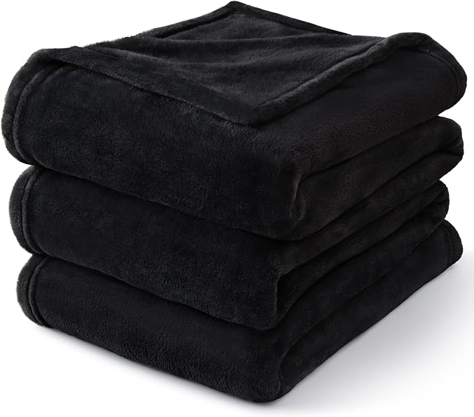 BEDELITE Fleece Blanket Soft Plush Full Bed Blanket Black 84"x90" | Ultra Soft - Image 8