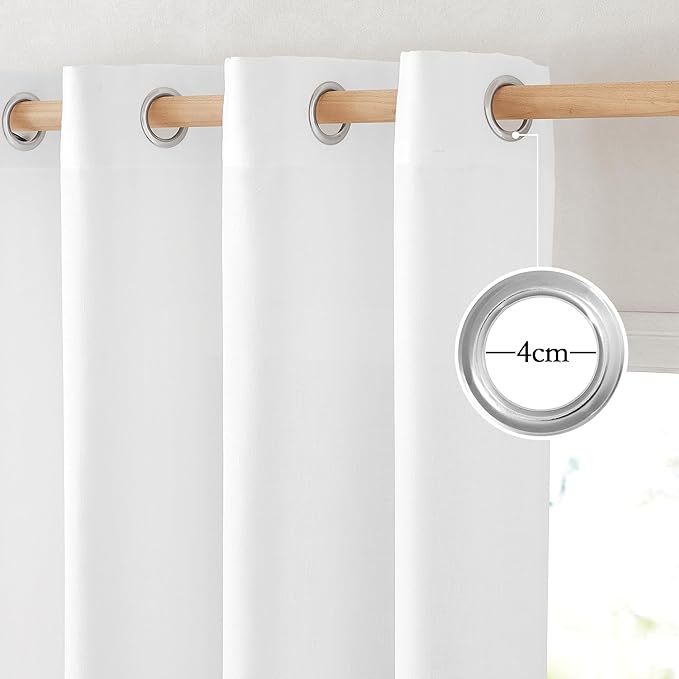 NICETOWN Thick Linen 120 inch Curtains - Image 2