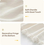 2 Pieces Sectional Couch Covers L Shaped Cover L Cream White | Thick Washable - Image 7
