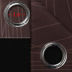 Brown and Greyish White Blackout Curtains 52x102 2 Panels | Ombre Curtains - Image 7