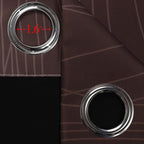 Brown and Greyish White Blackout Curtains 52Wx72L 2 Panels | Ombre Curtains - Image 7