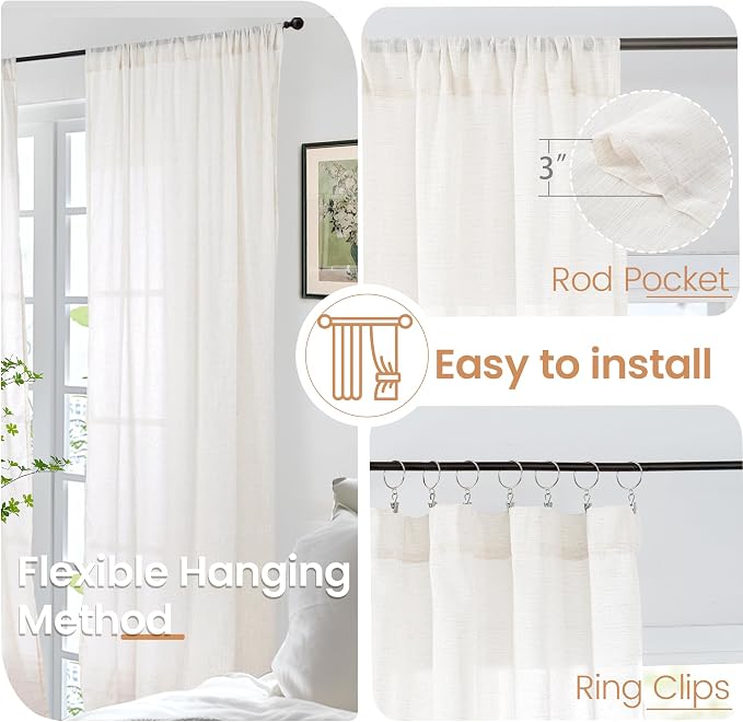 BGment Extra Long 52X108 Inch Length Curtains - Image 6