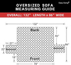Easy-Going Reversible Couch Cover, 3 Cushion Sofa, Water Resistant Furniture Mat - Image 6