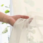 Cream Sheer Curtains 84 Inches Long 2 Panels - Image 5