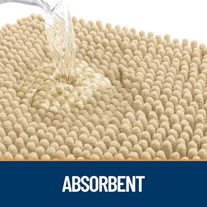OLANLY Dog Door Mat for Muddy Paws 54x24, Super Absorbent Chenille Mud Mat | - Image 3