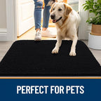 OLANLY Dog Door Mat for Muddy Paws 34x21, Super Absorbent Chenille Mud Mat | - Image 6