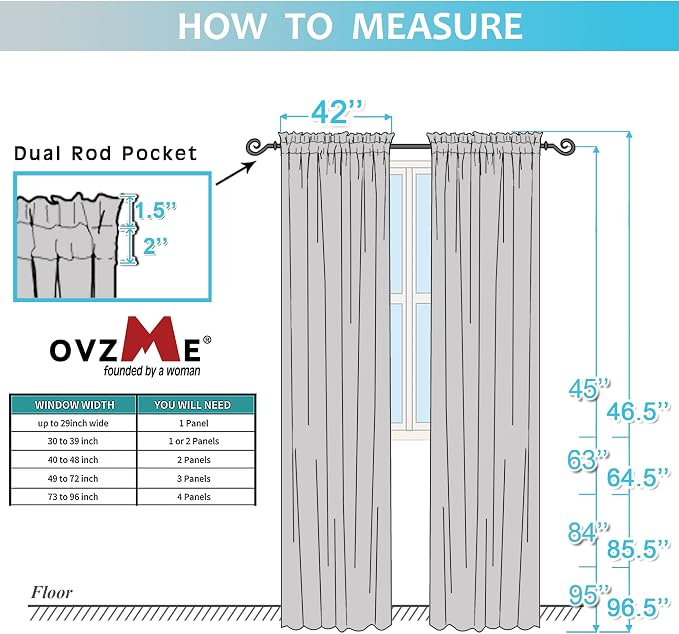 Black Sheer Curtains 84 Inches Long 2 Panel Sets, Solid Color Lightweight Voile - Image 8