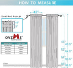 2 Panels Sheer Window Curtain Panels 96" Length - Image 8