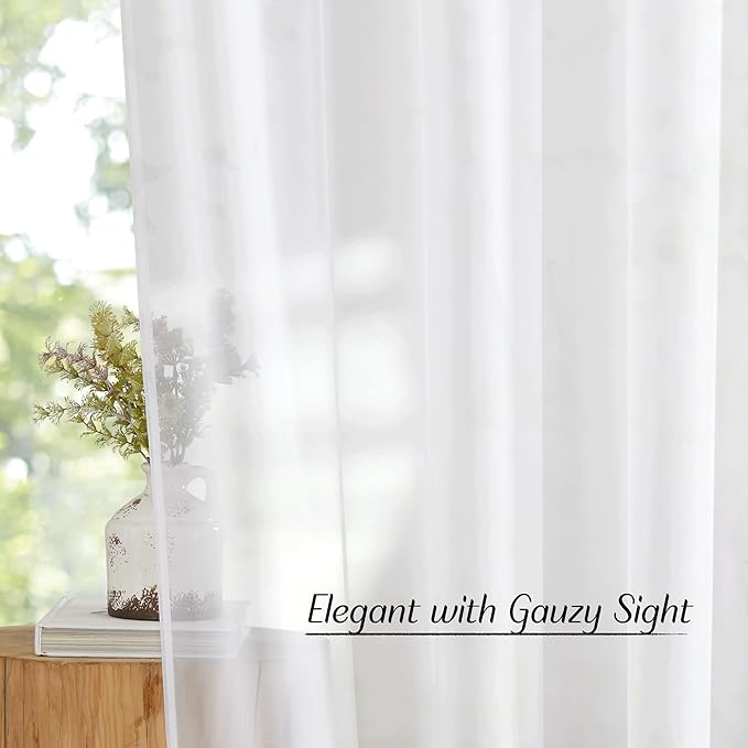 NICETOWN Sheer Curtains Extra Long - Image 5