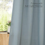 NICETOWN Rustic Linen 96 inch Long Curtains - Image 8