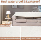 Easy-Going 100% Waterproof Chair Couch Cover, Stretch Jacquard Sofa Cover | - Image 3
