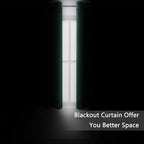Green Blackout Curtains 34 x 54 Inch Length/Set of 2 Curtain Panels/Thermal - Image 3