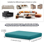 12Pcs Patio Cushion Covers, Outdoor Stretch Cushion Covers, Washable | Stretch - Image 2