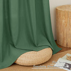 NICETOWN Thick Linen Blend Flax Window Curtains, Grommet Vertical Drapes - Image 6
