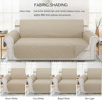 Reversible Recliner Chair Covers, Sand/Beige | Chair Covers - Image 8