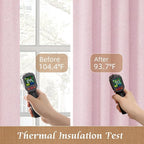 100% Blackout Linen Curtains 72 Inches - Image 4