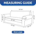 Stretch Couch Covers for Sofa, 3 Cushion Couch Slipcover, Riverside | 1-Piece - Image 4