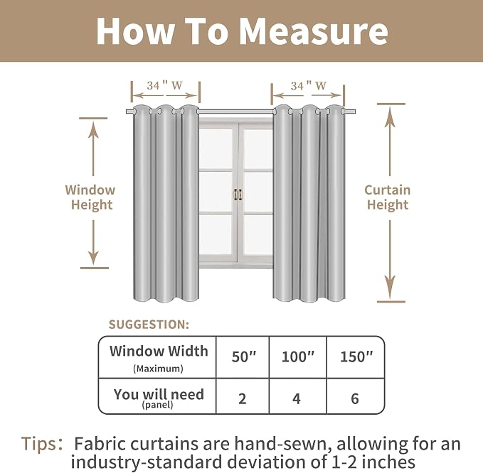 45 Inch Short Window Linen Curtains - Image 7