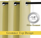 NICETOWN Bedroom Room Darkening Curtains 95 inch Length - Image 2