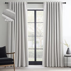 Topfinel 94 Inches Long Custom Ceiling Grey Blackout Urtains, Modern Light by Topfinel