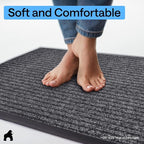 GORILLA GRIP Waterproof Traffic Guard Door Mat, 2 Pack Indoor Outdoor Durable - Image 8