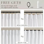 Snow White Pinch Pleat Semi Sheer Linen Curtains W70xL102 1 Panel | Light - Image 4