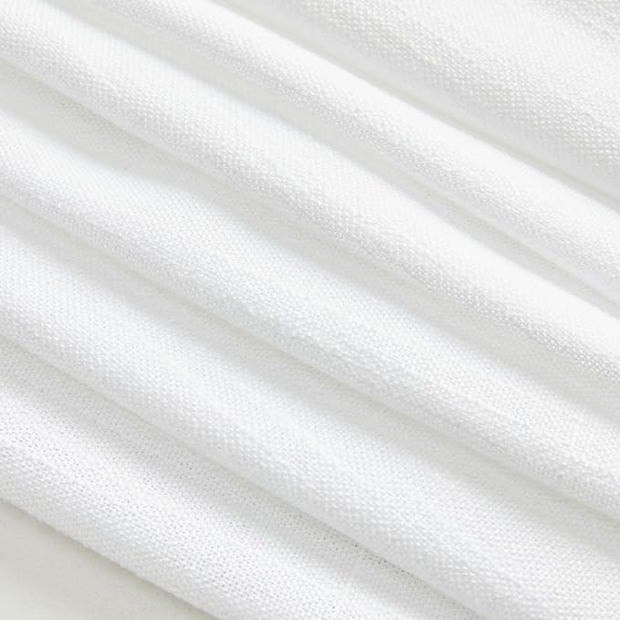 MYSKY HOME Floor to Ceiling Curtains 102 Inches White Sheer Window Drapes 2 - Image 6