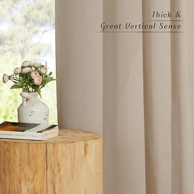 NICETOWN Linen 78 inch Curtains - Image 3
