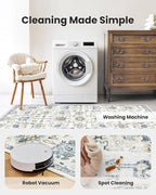AMADA HOMEFURNISHING Washable Area Rug, Low-Profile Large Area Rug - Image 4